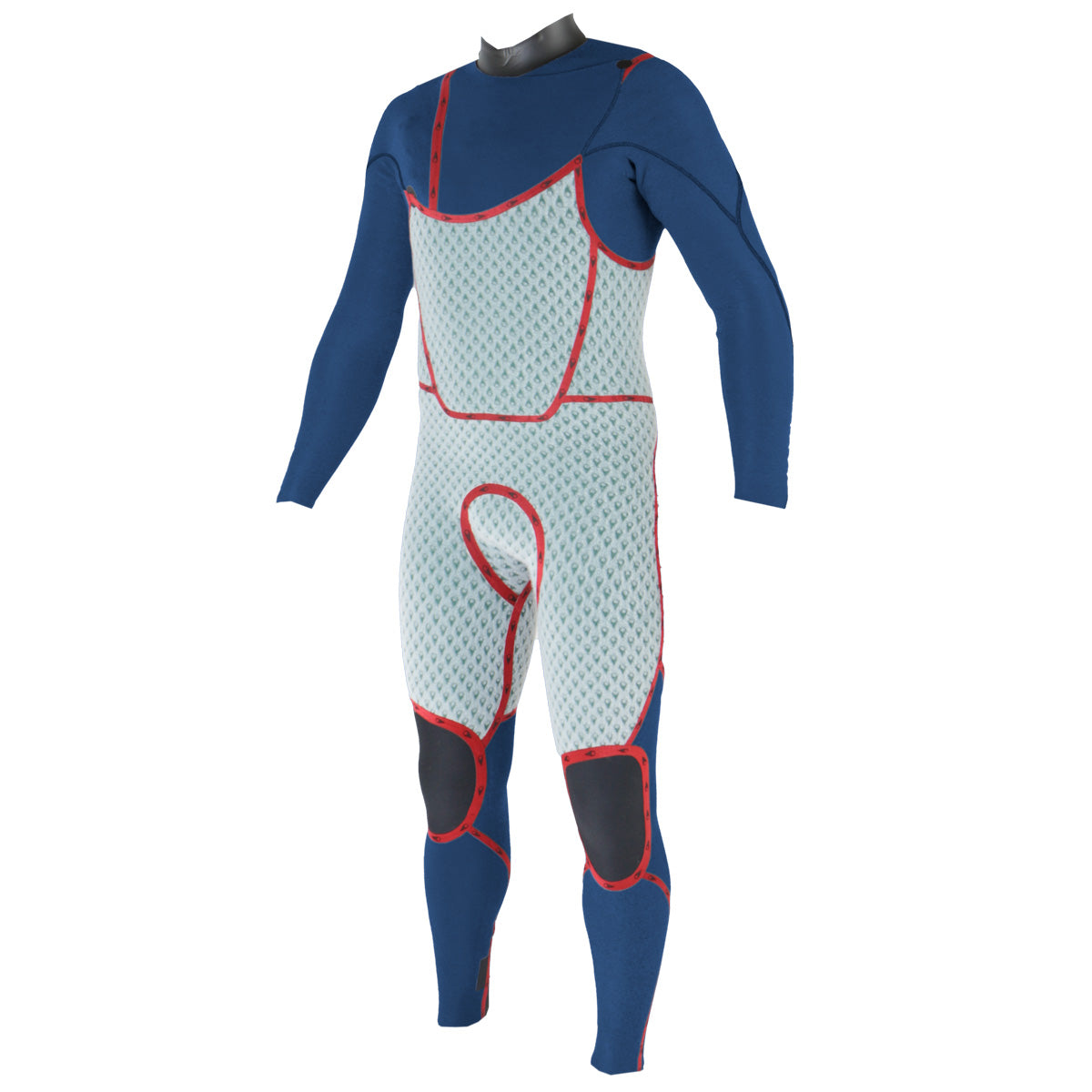 Sooruz GURU WIND 5/4 Men's Fullsuit Front Zip - Black