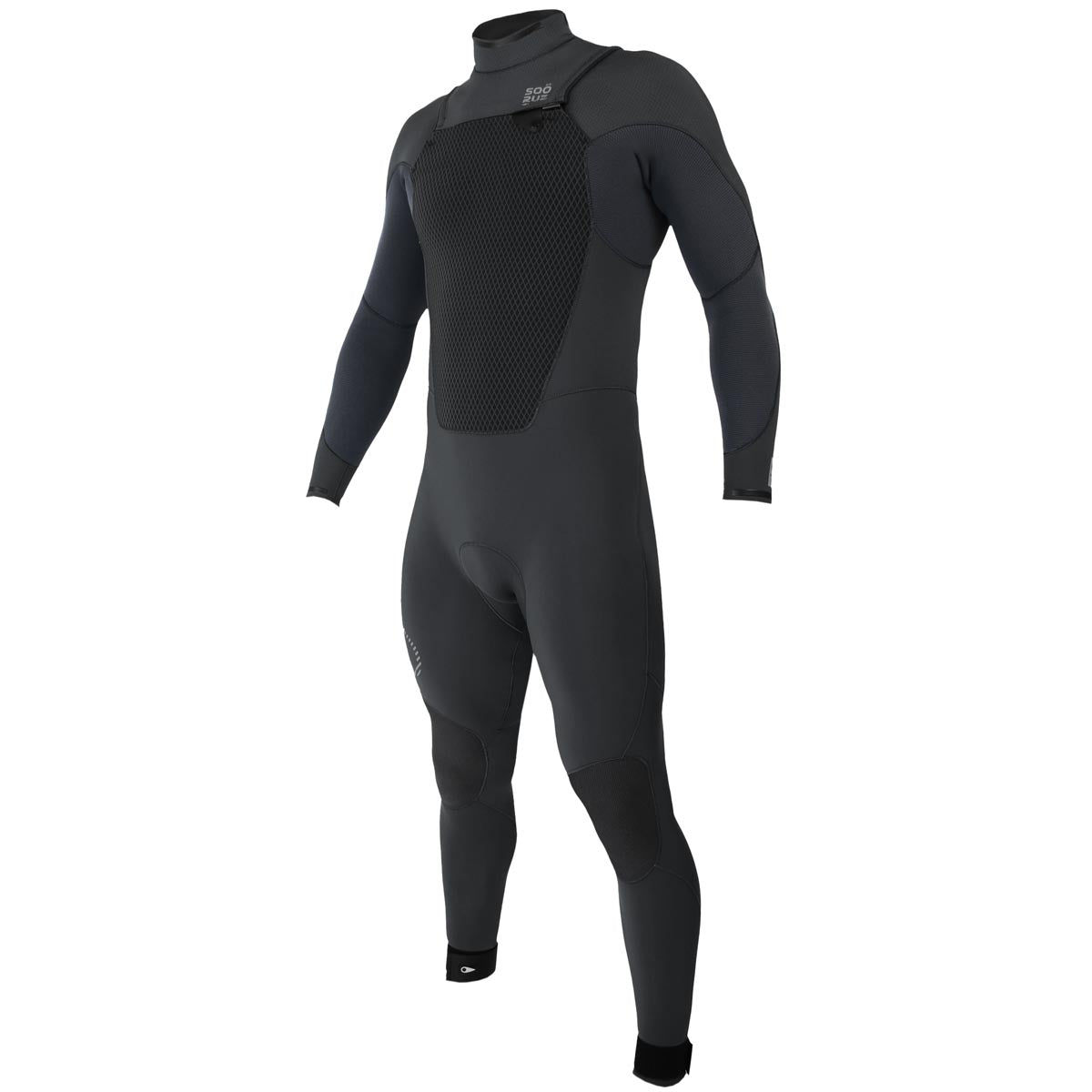 Sooruz GURU WIND 5/4 Men's Fullsuit Front Zip - Black