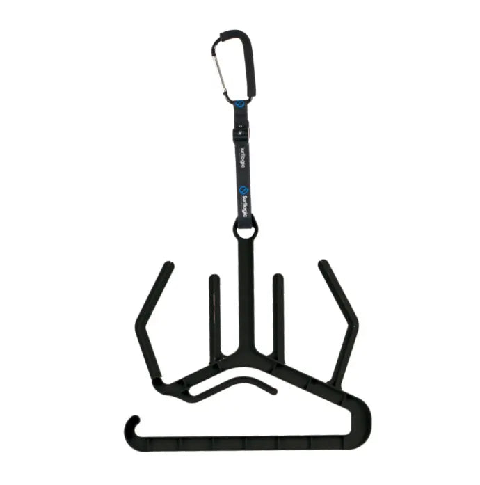 Surflogic Wetsuit Hanger Maxi Double System — Black — Black