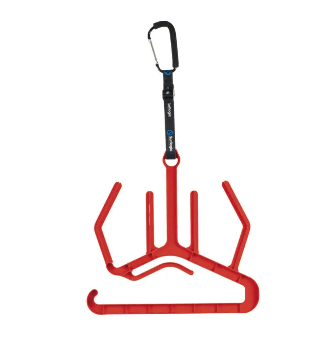 Surflogic Wetsuit Hanger Maxi Double System — Red — Red