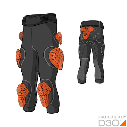 XION PG Mens Bermuda Freeride Evo – D3O