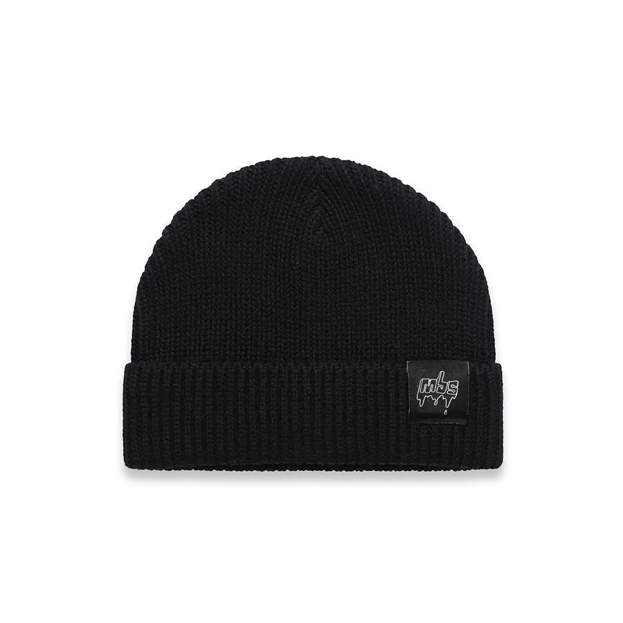 MBS Drips Outline Beanie — Black