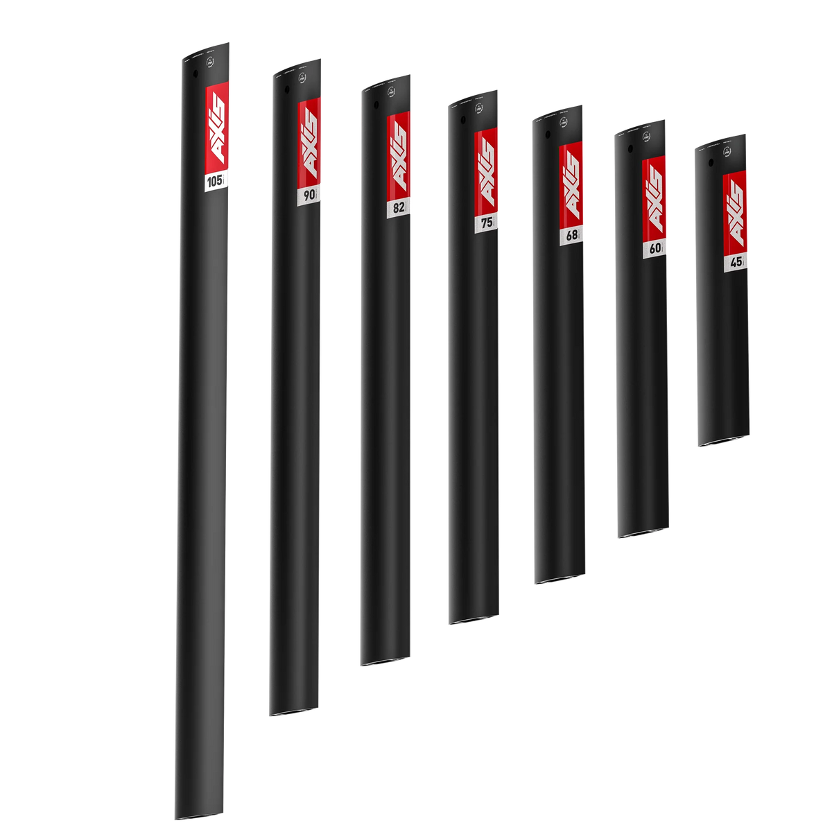 AXIS Black Aluminium Surf Foil Masts - 19mm