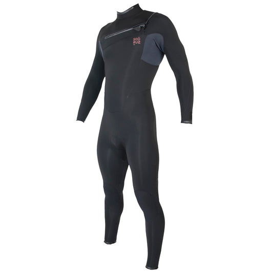 Sooruz FIGHTER 4/3mm Men's Fullsuit Chest Zip - Black (S5)