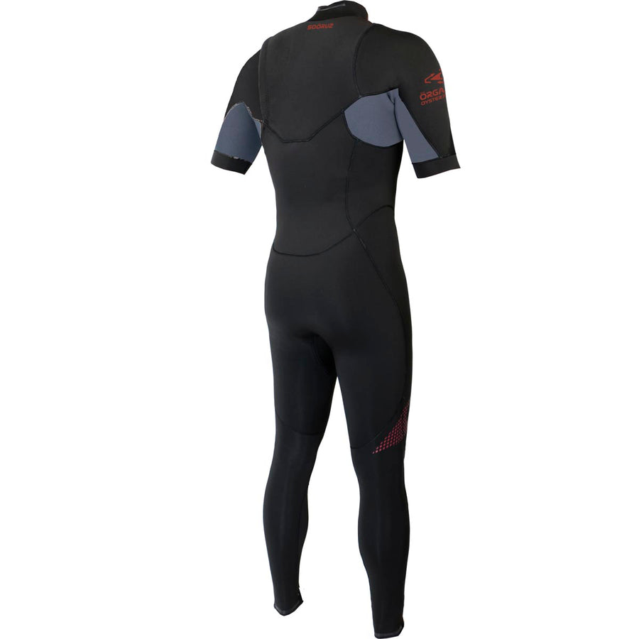 Sooruz Springsuit Men 2/2 SS ZF FIGHTER - Men - Black — E25Mw Combinaison Surf Semidry