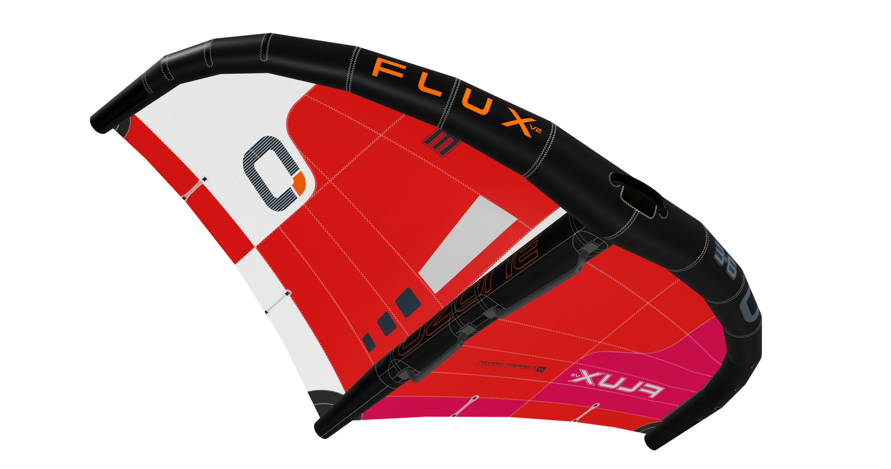 Ozone Flux V2 — Rubinered Red White