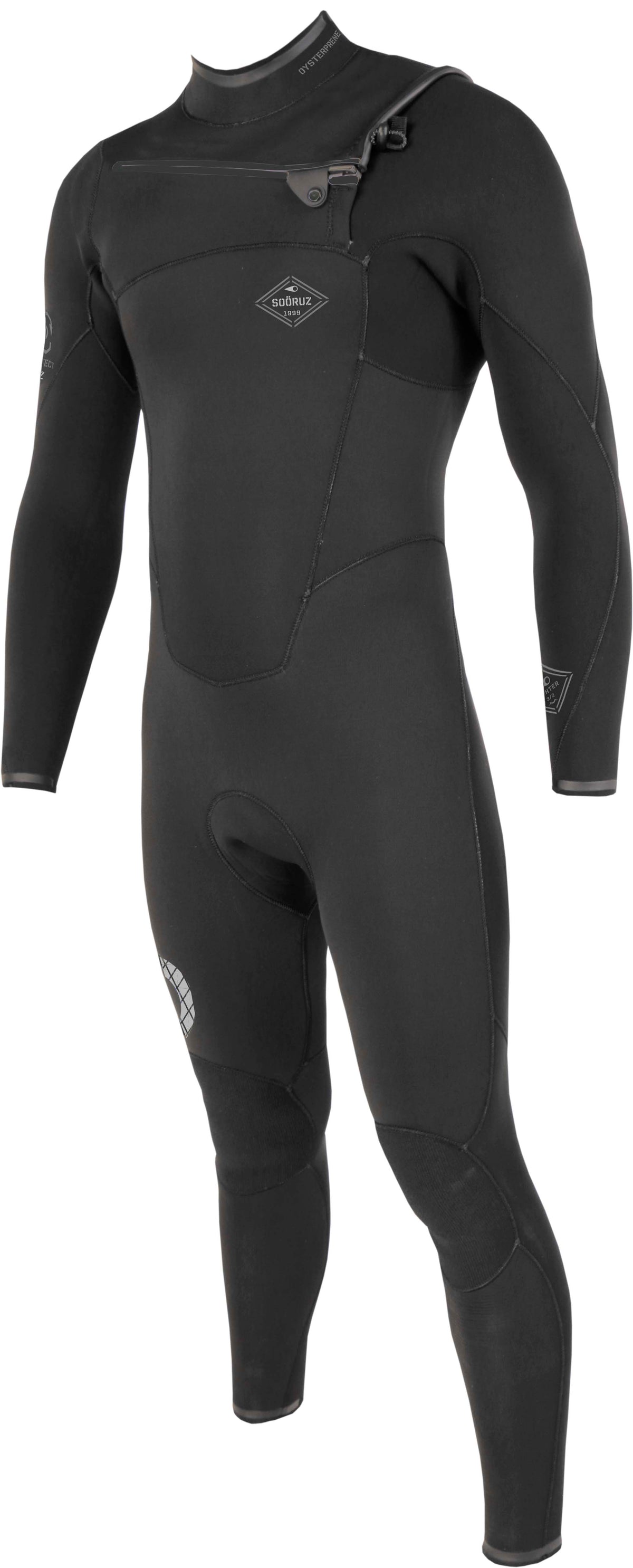 Sooruz FIGHTER 4/3mm Men's Fullsuit Chest Zip - Black (H22)
