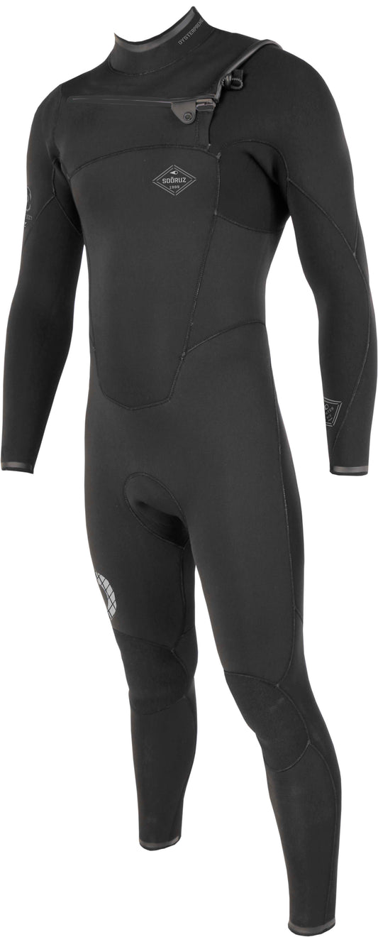 Sooruz FIGHTER 4/3mm Men's Fullsuit Chest Zip - Black (H22)