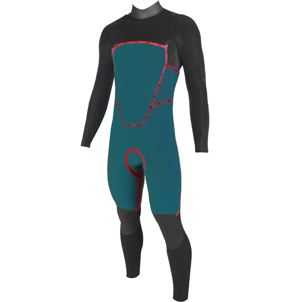 Sooruz FIGHTER 4/3mm Men's Fullsuit Chest Zip - Black (H22)