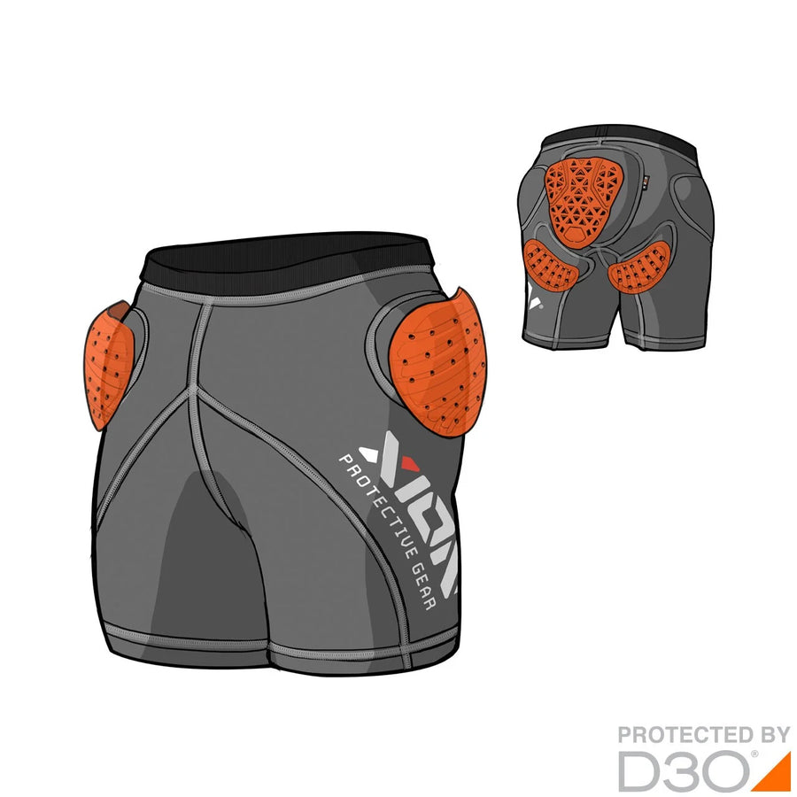 XION PG Women's Shorts Freeride Evo – D3O — Sho Combi Sketched
