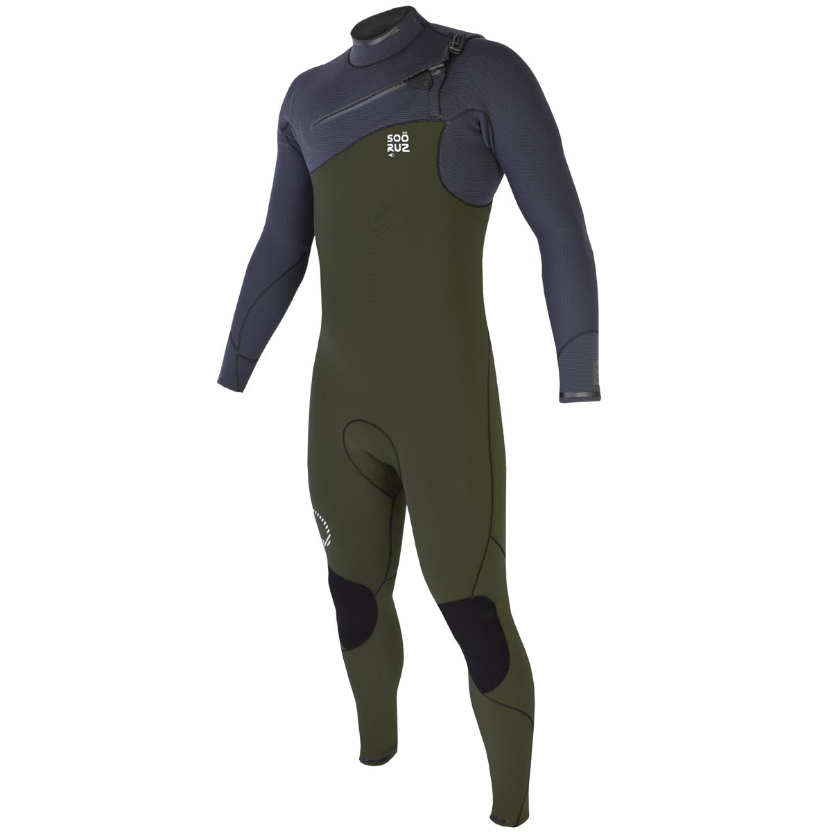 Sooruz GURU PRO 5/4/3 Men's Fullsuit Chest Zip - Army — W5 Combinaison Surf