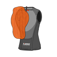 XION PG Women's Nosleeve Vest Freeride LITE – D3O — Ves Back Pad Sketched