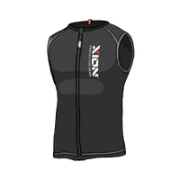 XION PG Women's Nosleeve Vest Freeride LITE – D3O — Ves Front Sketched