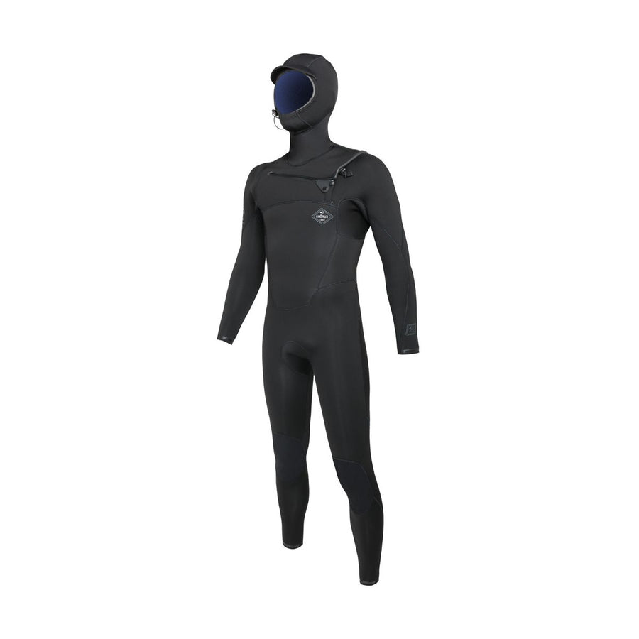Sooruz FIGHTER Hooded 5/4/3 Fullsuit Chest Zip - Black (H23) — Oysterprene