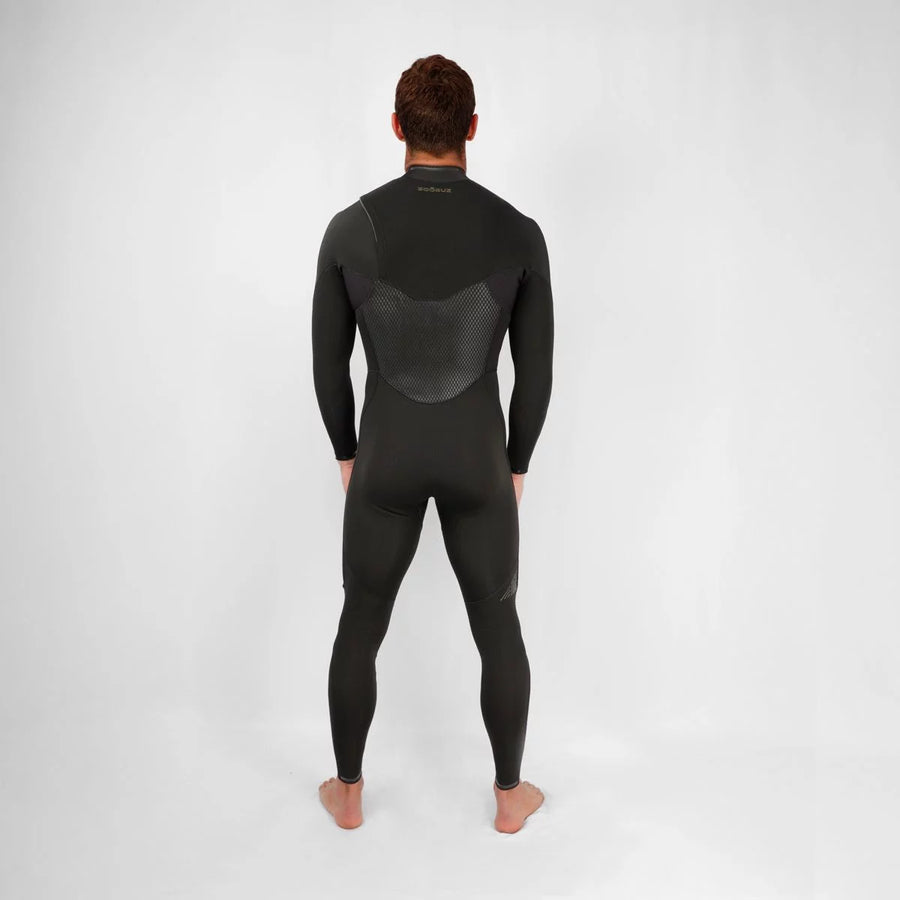 Sooruz FIGHTER 4/3mm Men's Fullsuit Chest Zip - Black