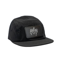MBS Drips Outline 5 Panel Cap — Black — Black
