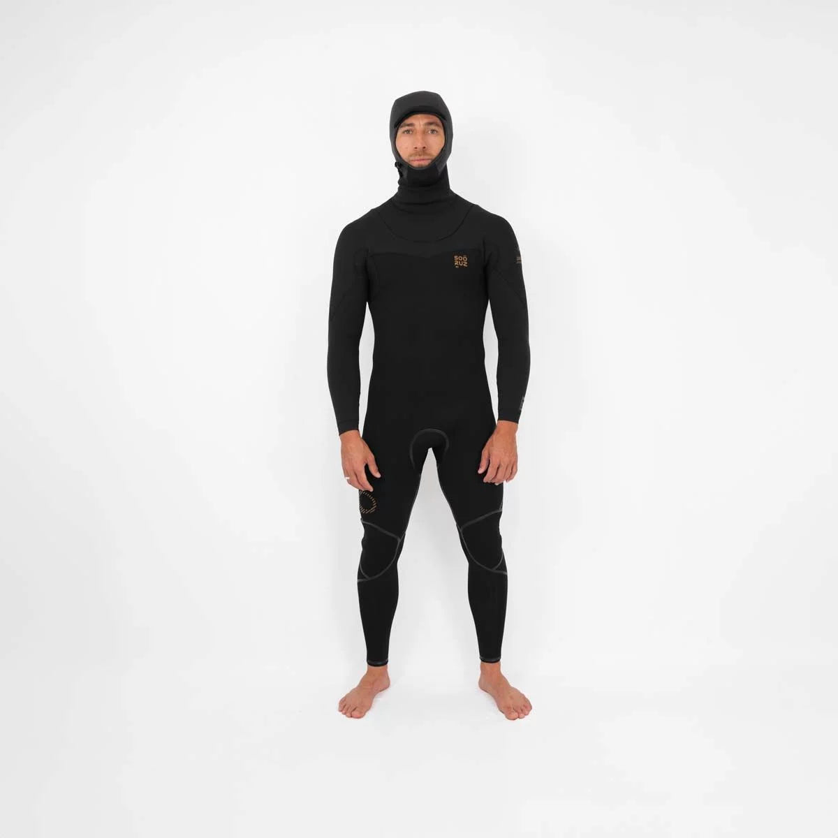 Sooruz GURU+ Hood 6/5/4 Men's Fullsuit U-Zip - Black