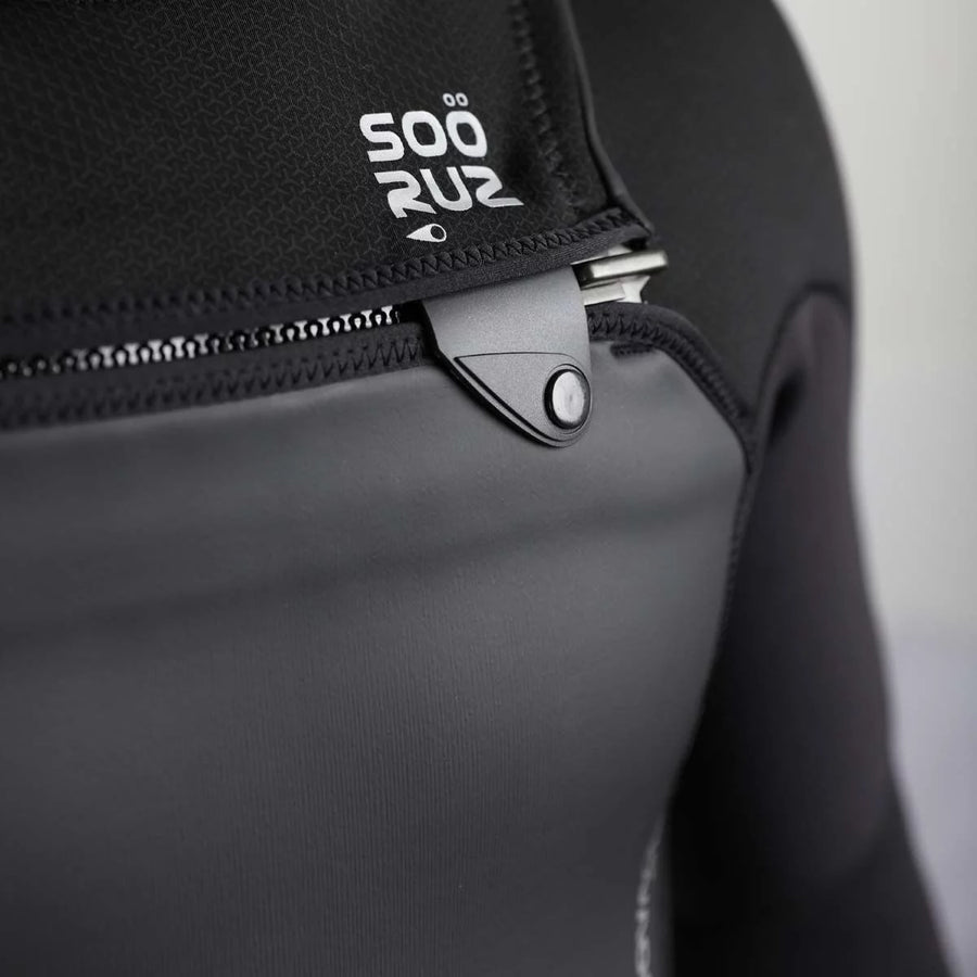 Sooruz GURU Wind Hooded 6/5/4 Men's Fullsuit Front Zip - Black