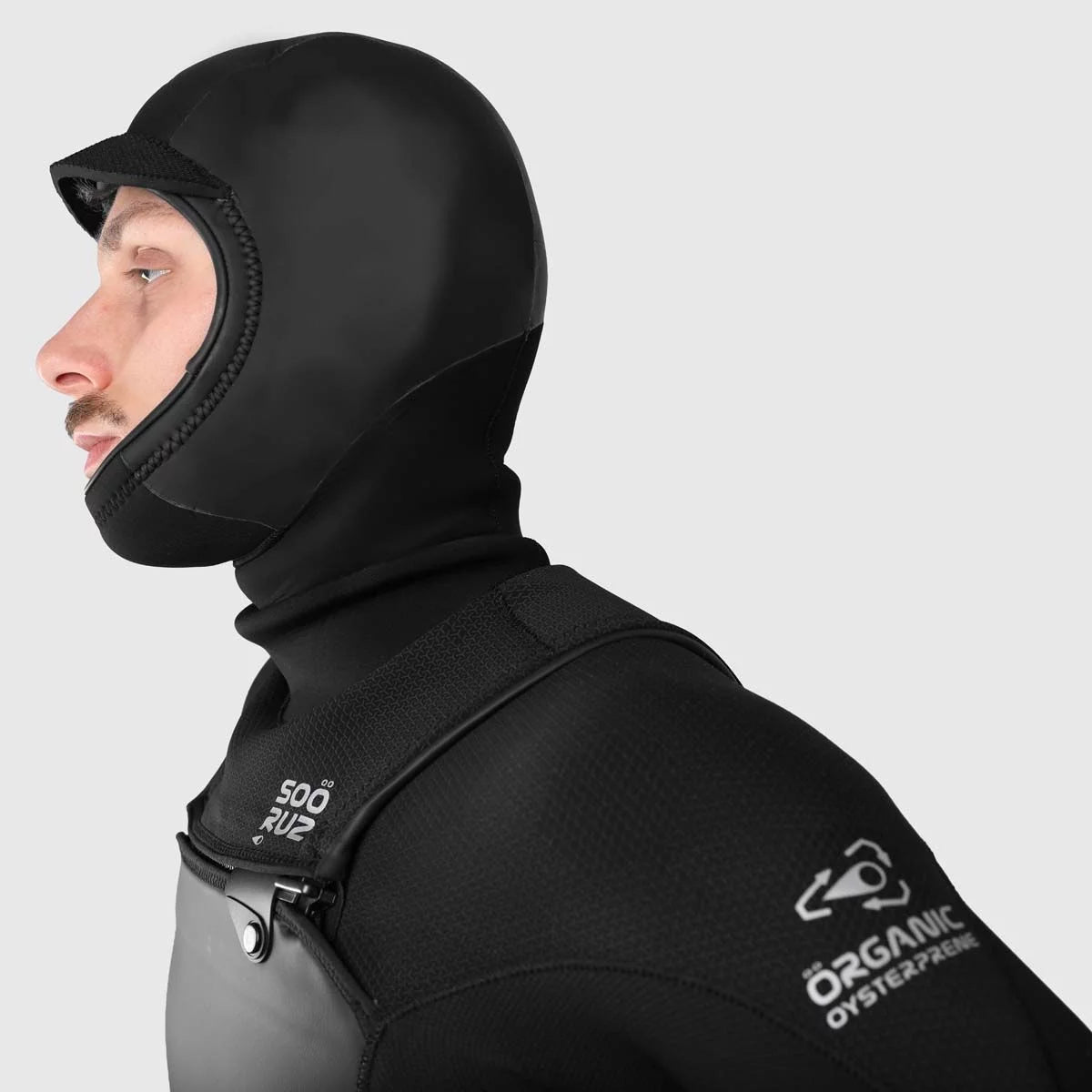 Sooruz GURU Wind Hooded 6/5/4 Men's Fullsuit Front Zip - Black