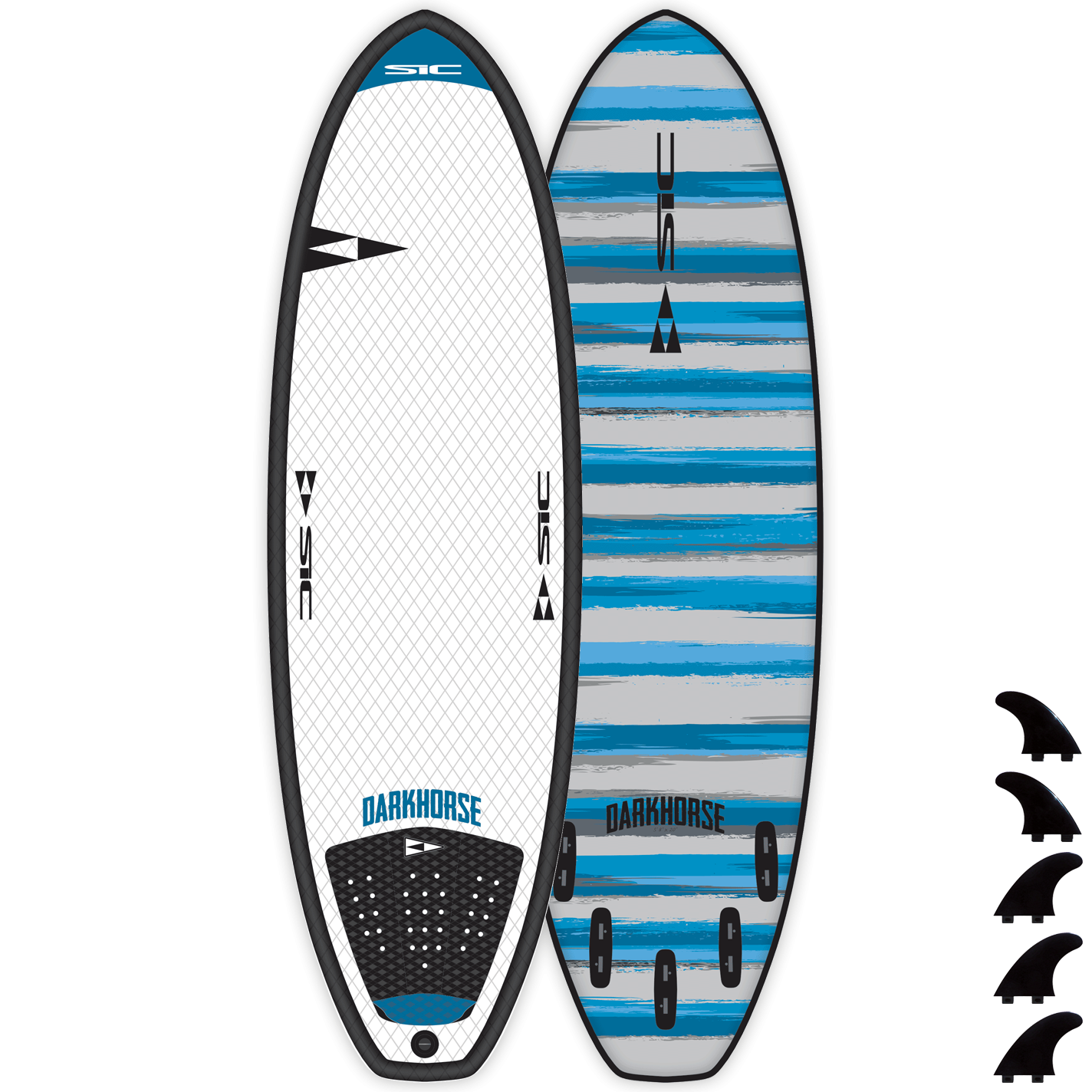 SIC Darkhorse Soft top Surfboard — 5'8