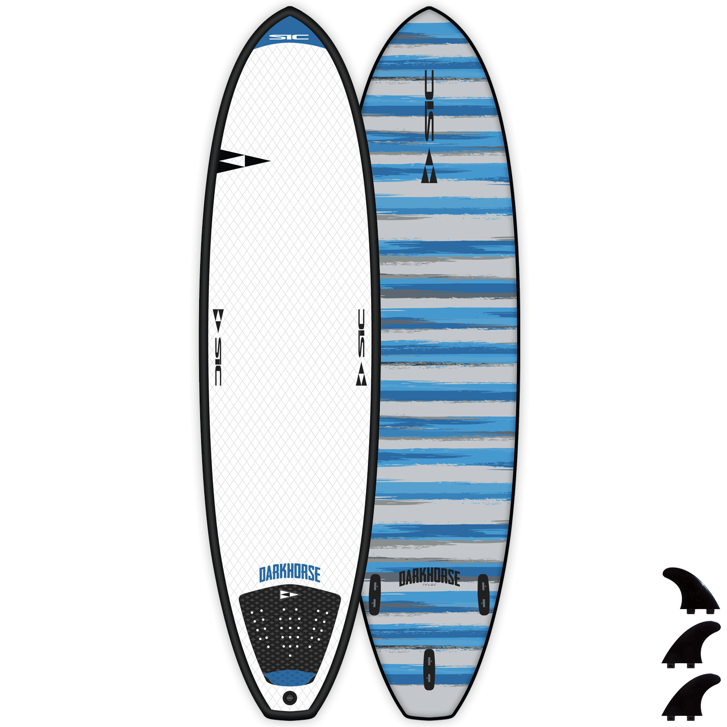 SIC Darkhorse Soft top Surfboard — 7'4