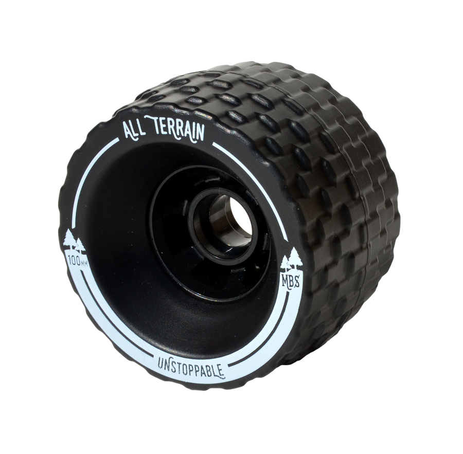 MBS All Terrain Skateboard Wheels — Single Black