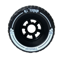 MBS All Terrain Skateboard Wheels — Single Front Black