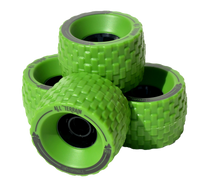 MBS All Terrain Skateboard Wheels — Set Green — Green