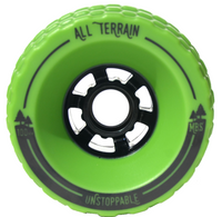 MBS All Terrain Skateboard Wheels — Single Front Green