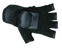 HillBilly Wrist Guard Gloves - Half Finger — Black Bottom