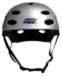 MBS Grafstract Helmet — Mbshelmet Silver