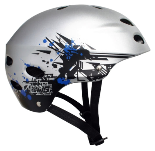 2721Y MBS Helmet Grafstract - Silver2