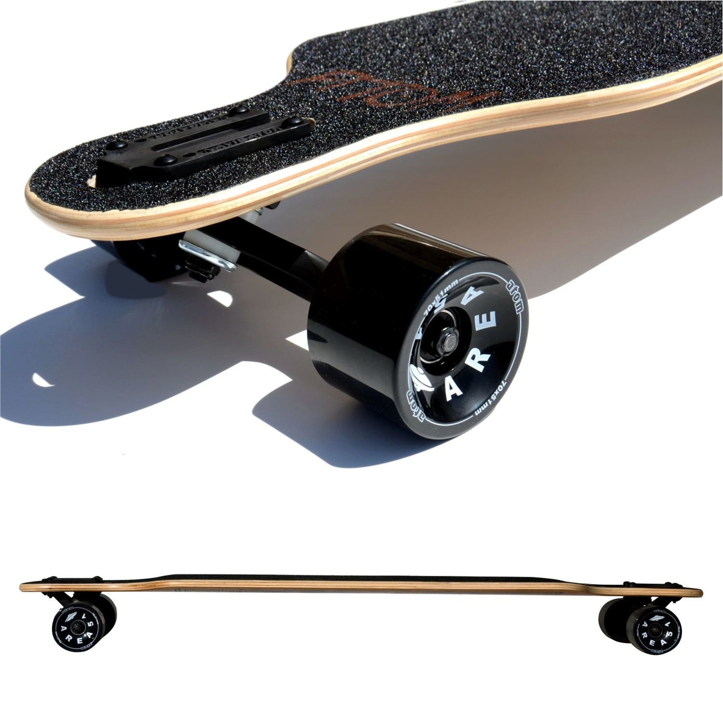 Atom Drop-Through Longboard - 40 Inch - Bamboo Tiki