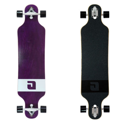 Atom Drop Through Longboard - 40", Purple Veneer