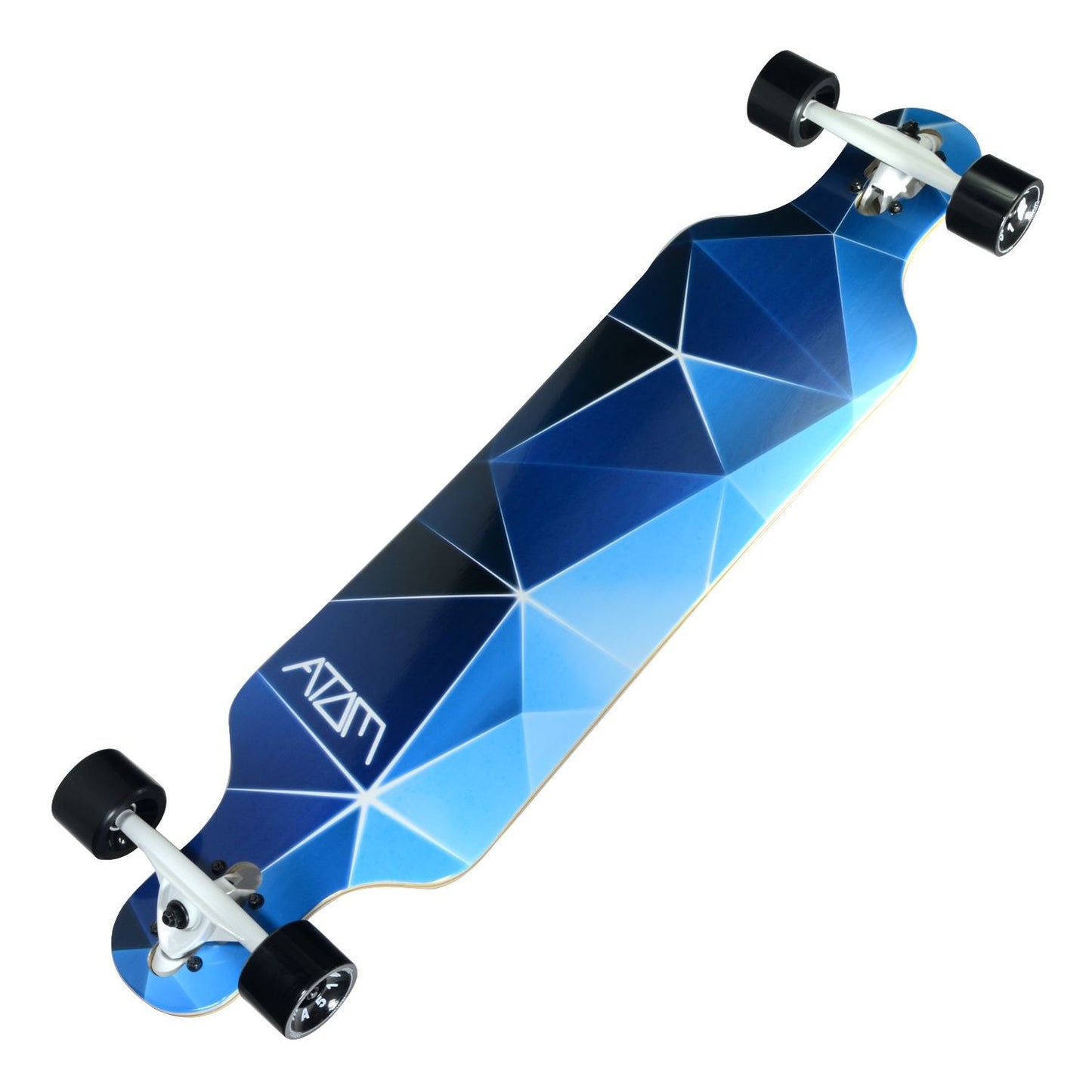 Atom Drop Through Longboard - 40 Inch - Blue Geo