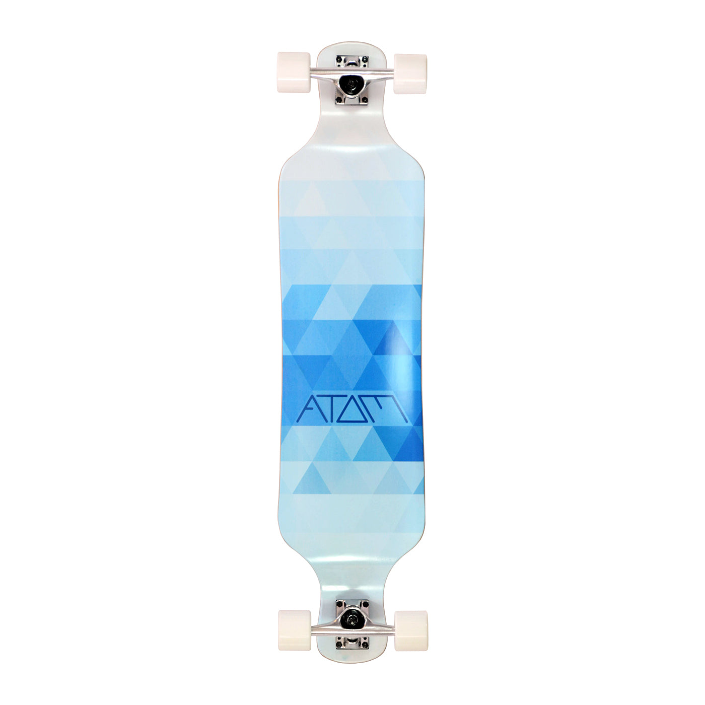 40020 - Atom Drop Deck Longboard - 39 Inch (Blue Triangles)