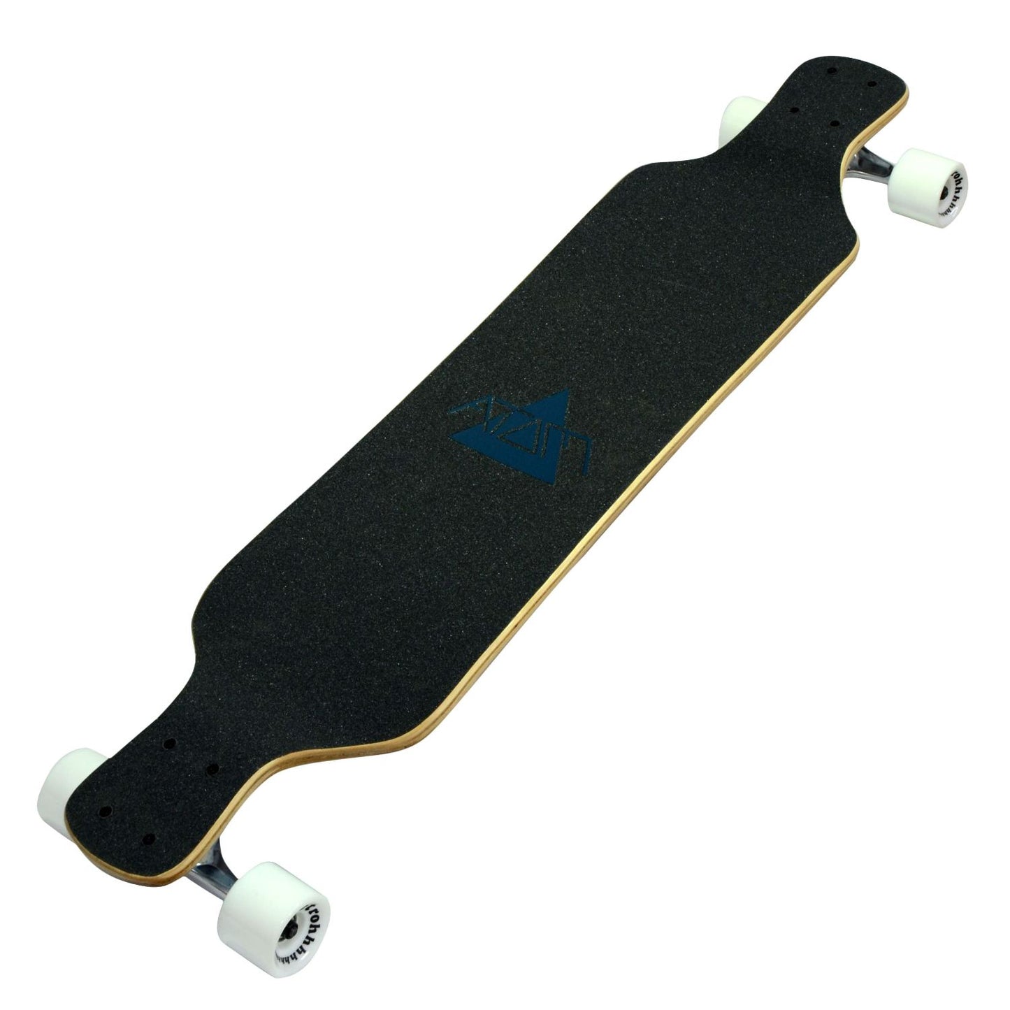 Atom Drop Deck Longboard - 39 Inch - Blue Triangles