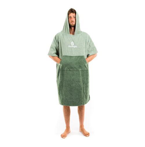 Surflogic Poncho — Green/Olive