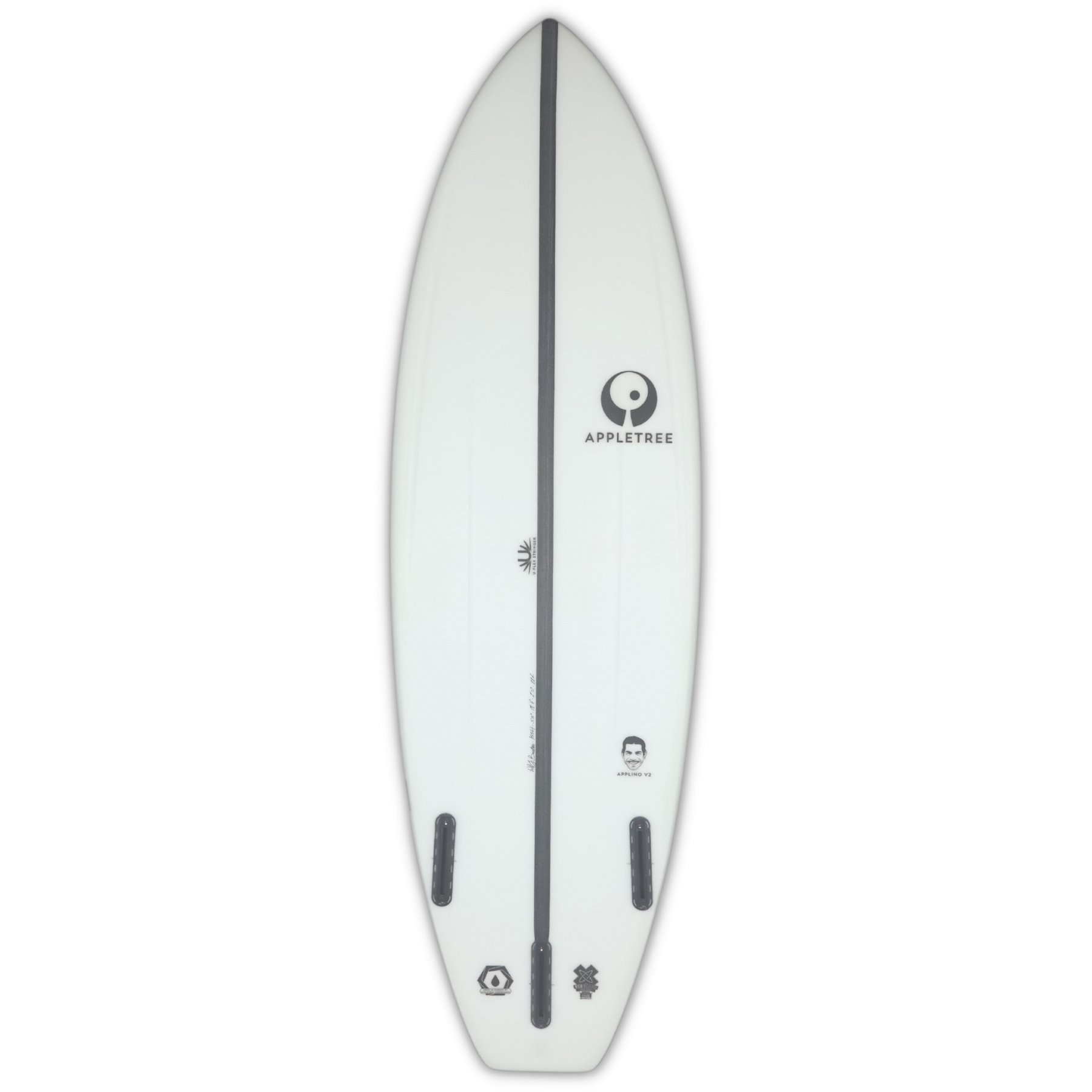 Appletree Applino V2 Custom Kite Surfboard — Bottom