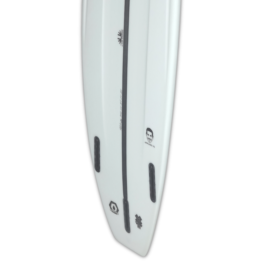 Appletree Applino V2 Custom Kite Surfboard — Detail Bottom