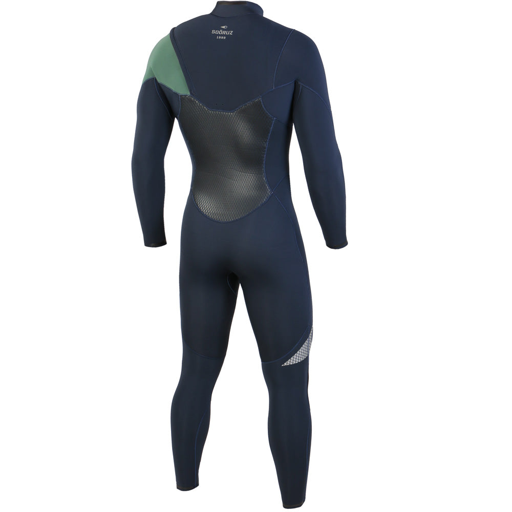 Sooruz FIGHTER 5/4/3 Fullsuit Chest Zip - Navy (H22) — Combinaison Surf Blue