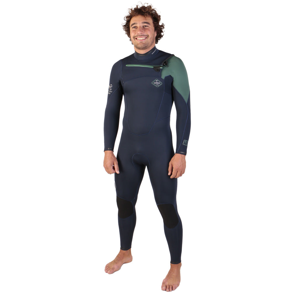 Sooruz FIGHTER 5/4/3 Fullsuit Chest Zip - Navy (H22) — Combinaison Surf Blue Adrien