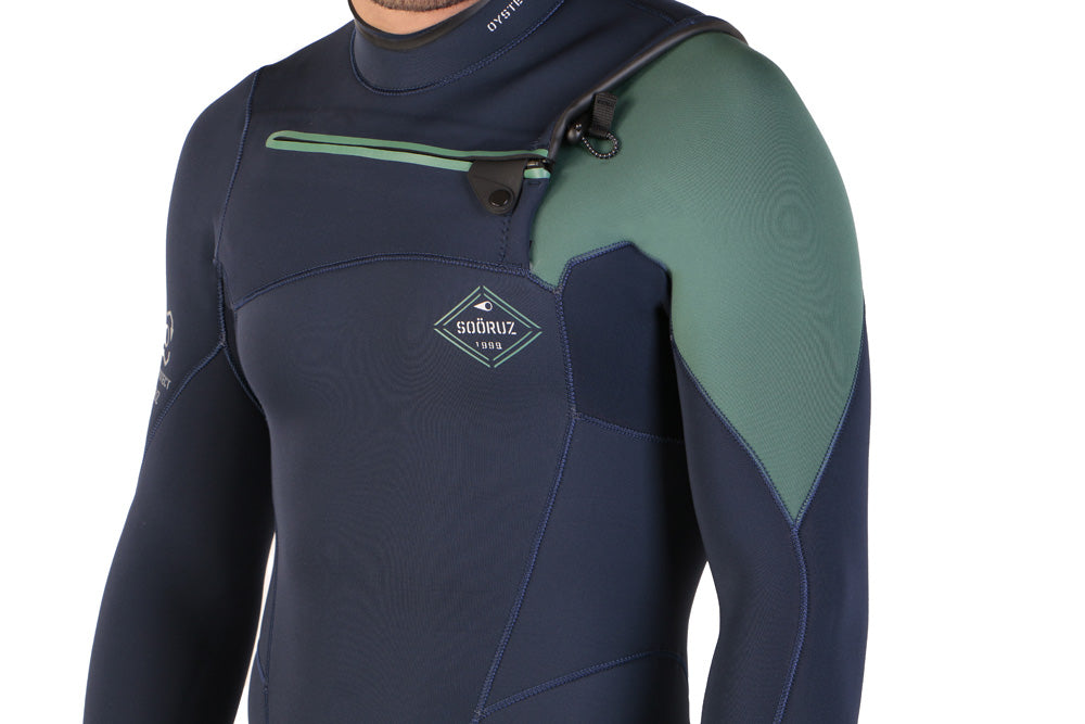 Sooruz FIGHTER 5/4/3 Fullsuit Chest Zip - Navy (H22) — Combinaison Surf Blue Zoom