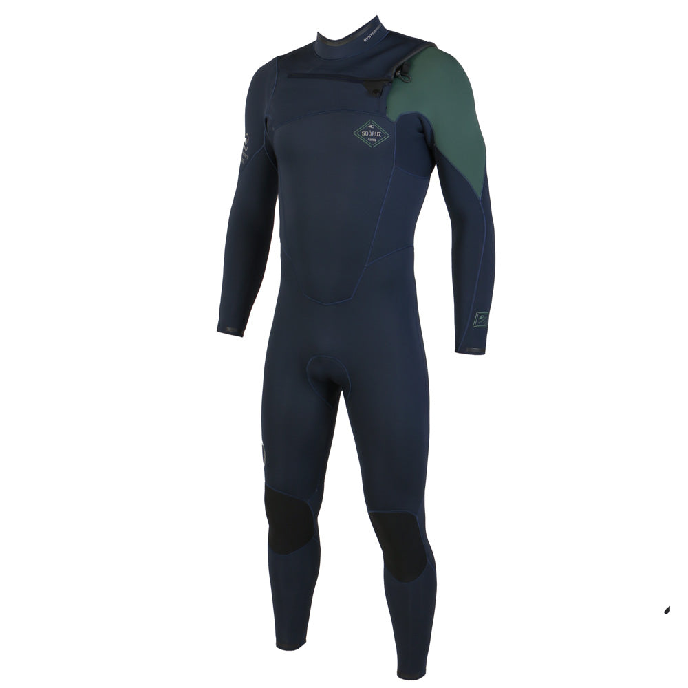 Sooruz FIGHTER 5/4/3 Fullsuit Chest Zip - Navy (H22) — Combinaison Surf Blue — MS