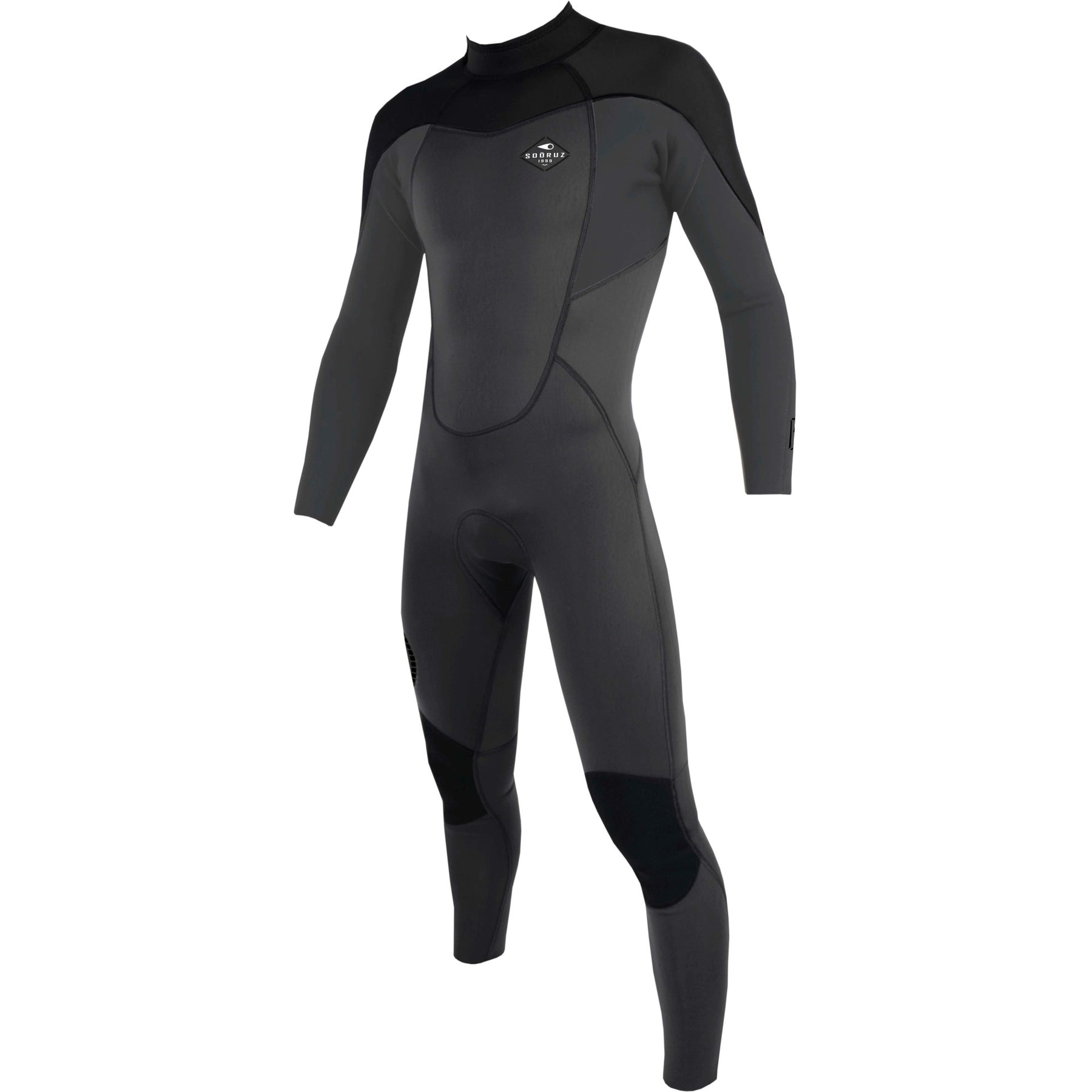Sooruz FLY+ 5/4 Mens Fullsuit Back Zip - Grey (H22) — Combinaison Surf Plus
