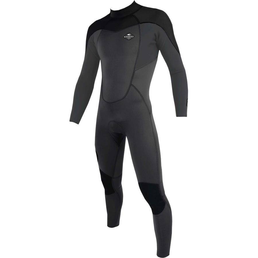 Sooruz FLY+ 5/4 Mens Fullsuit Back Zip - Grey (H22) — Combinaison Surf Plus