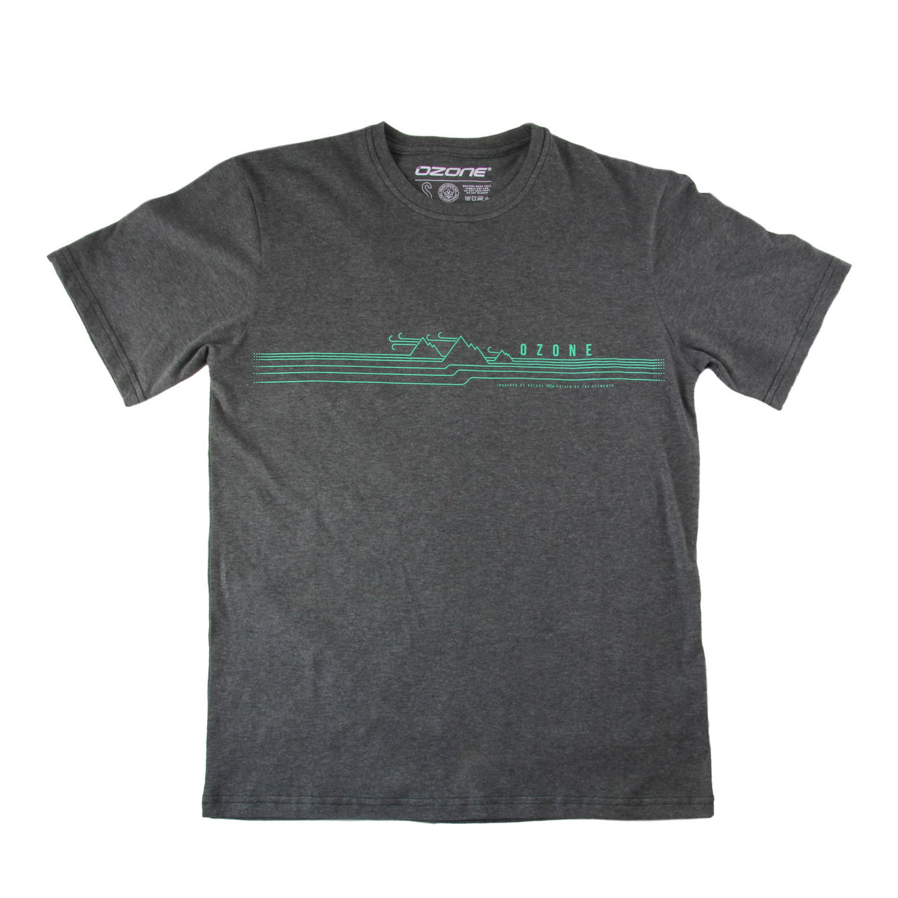 Ozone Mountain Wave Tee — Mens Small