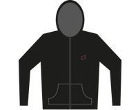 Ozone Zip Hoody Embroided — Mens Large / Black