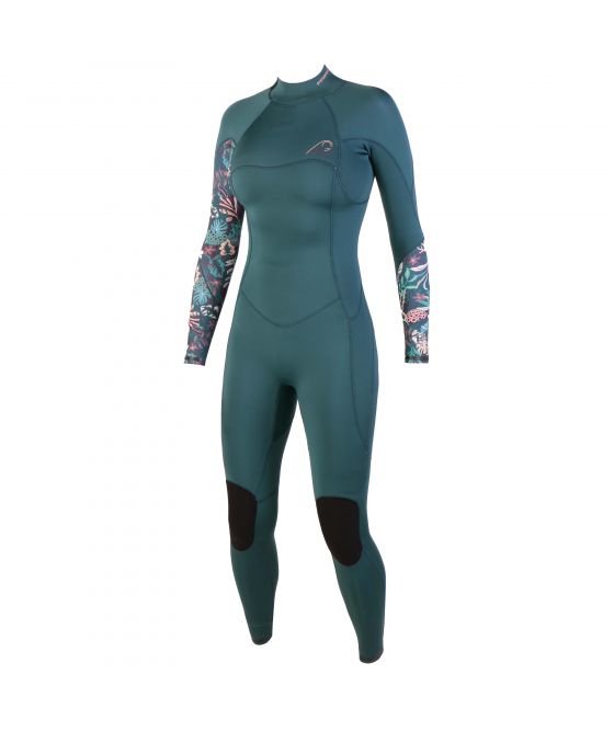 Sooruz Divine 4/3 Fullsuit Front Zip (E22) — Back Oysterprene — XLS / Blue