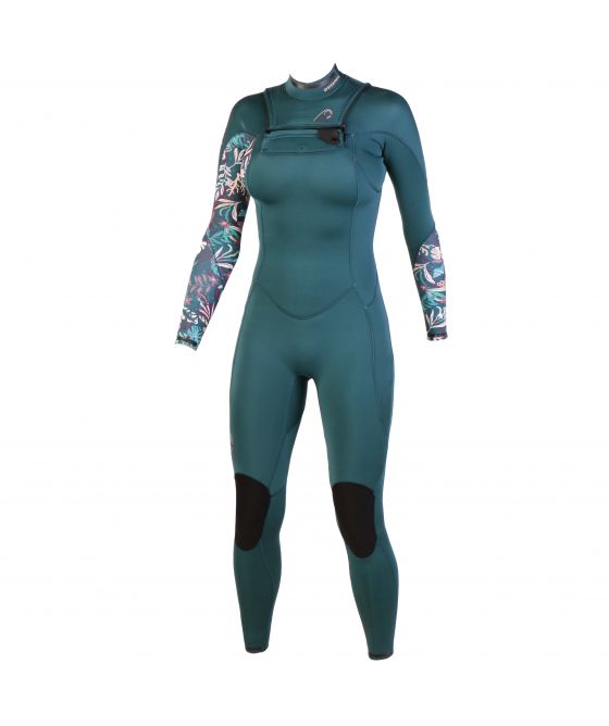 Sooruz Divine 4/3 Fullsuit Front Zip (E22) — Oysterprene — XS / Blue